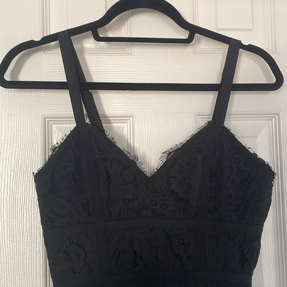 [Aqua by bloomingdales] black lace midi dress - Picture 2 of 7